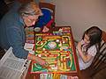 Nov. 23, 2008 - Merrimac, Massachusetts.<br />Joyce and Miranda playing "The Game of Life".