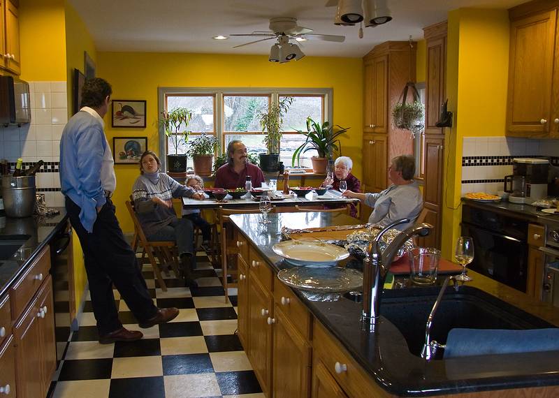 Nov. 27, 2008 - At Paul and Norma's in Tewksbury, Massachusetts.<br />Thanksgiving dinner.<br />Paul's brother David, Holly, Matthew, Carl, Marie, and Norma.