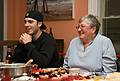 Nov. 27, 2008 - At Paul and Norma's in Tewksbury, Massachusetts.<br />Thanksgiving dinner.<br />TJ and Norma.
