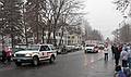 Dec. 7, 2008 - Santa Parade in Merrimac, Massachusetts.<br />The fire chief at the lead of the parade.