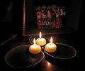 Dec. 24, 2008 - Merrimac, Massachusetts.<br />Christmas Eve candles.
