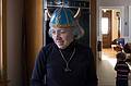 Dec. 25, 2008 - Merrimac, Massachusetts.<br />Joyce wearing Matthew's present from Melody.