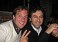October 17, 2008 - Radegast Beer Hall, Williamsburg, Brooklyn, New York.<br />Julian and Gisela's Wedding Eve.<br />Alvaro (Ingrid's son) and Pedro (Carmen's son) are friends of Julian's from Madrid.
