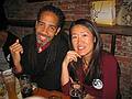 October 17, 2008 - Radegast Beer Hall, Williamsburg, Brooklyn, New York.<br />Julian and Gisela's Wedding Eve.<br />Jonathan and Yu Mee (friends).