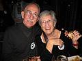 October 17, 2008 - Radegast Beer Hall, Williamsburg, Brooklyn, New York.<br />Julian and Gisela's Wedding Eve.<br />Ronnie (Julian's father) and Tzipi (Ronnie's niece).