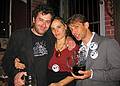 October 17, 2008 - Radegast Beer Hall, Williamsburg, Brooklyn, New York.<br />Julian and Gisela's Wedding Eve.<br />Spencer (friend), Mary (Spencer's girlfriend), and Drew (friend and best man).