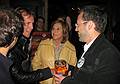 October 17, 2008 - Radegast Beer Hall, Williamsburg, Brooklyn, New York.<br />Julian and Gisela's Wedding Eve.<br />Alvaro, Carmen, and Julian.