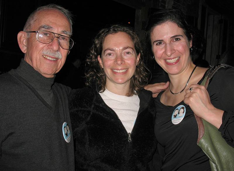 October 17, 2008 - Radegast Beer Hall, Williamsburg, Brooklyn, New York.<br />Julian and Gisela's Wedding Eve.<br />Ronnie, Lisa, and Rula (friend).