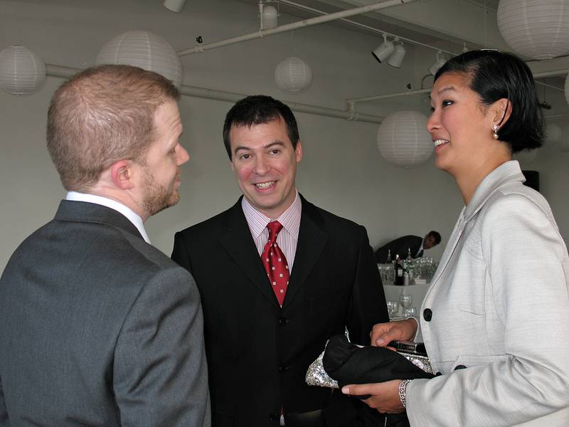 October 18, 2008 - Julian and Gisela's wedding, Brooklyn, New York.<br />Ken, Ethan (friend), Wayee (friend and Ethan's wife).