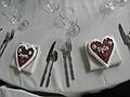 October 18, 2008 - Julian and Gisela's wedding, Brooklyn, New York.<br />Lebkuchen were used as place names and name tags.