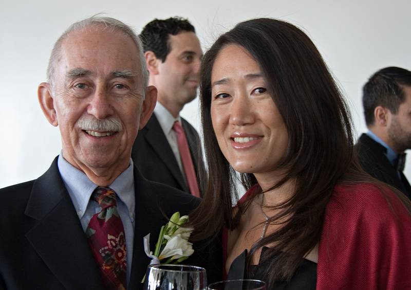 October 18, 2008 - Julian and Gisela's wedding, Brooklyn, New York.<br />Ronnie and Yu Mee.
