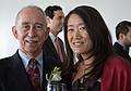October 18, 2008 - Julian and Gisela's wedding, Brooklyn, New York.<br />Ronnie and Yu Mee.