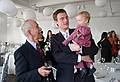 October 18, 2008 - Julian and Gisela's wedding, Brooklyn, New York.<br />Ronnie with Konrad and his daughter Annika.