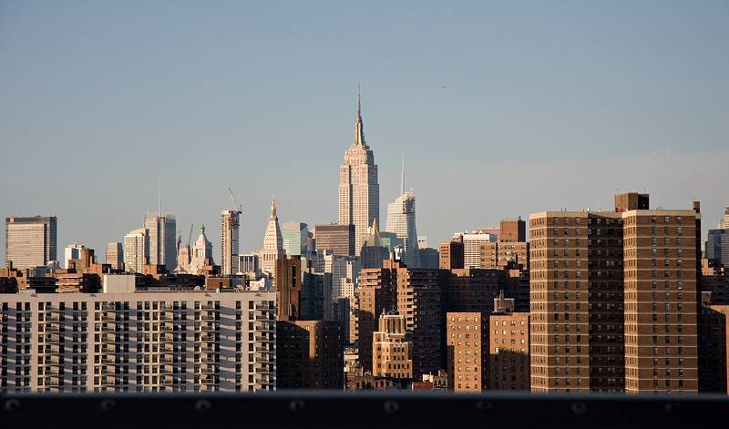 October 18, 2008 - Julian and Gisela's wedding, Brooklyn, New York.<br />Manhattan with Empire State Building in the distance.