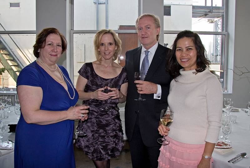 October 18, 2008 - Julian and Gisela's wedding, Brooklyn, New York.<br />Gisela's co-workers at "Sesame Street", Annette, Maura, Jim (Maura's husband), and Lana.