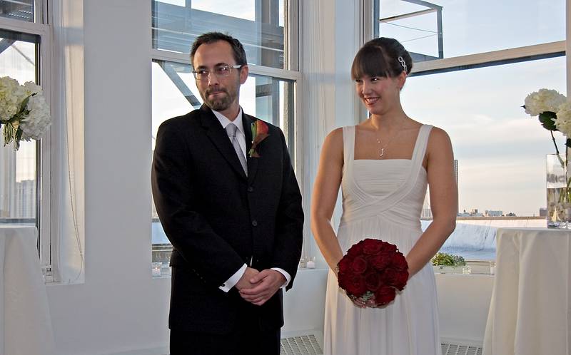 October 18, 2008 - Julian and Gisela's wedding, Brooklyn, New York.<br />Julian and Gisela.