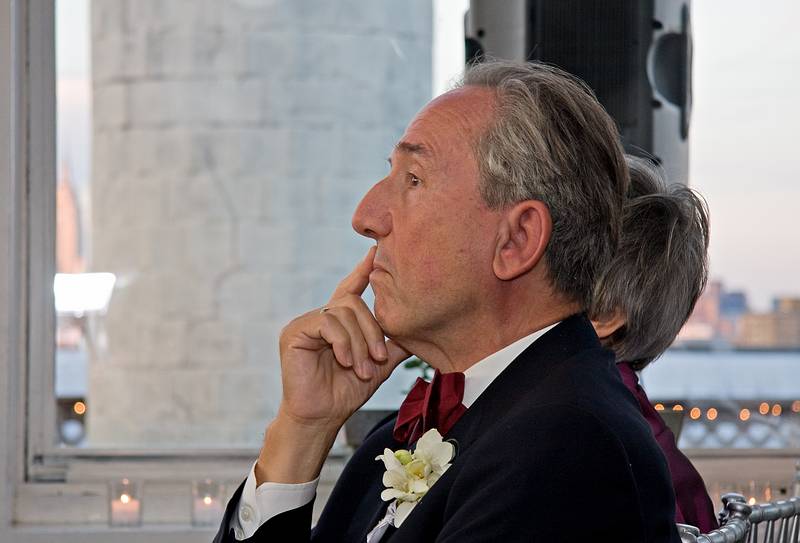 October 18, 2008 - Julian and Gisela's wedding, Brooklyn, New York.<br />Karl pondering.