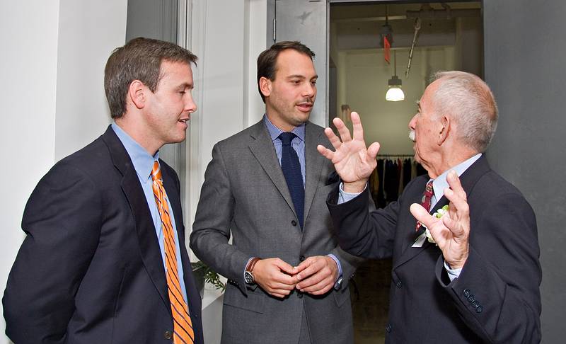 October 18, 2008 - Julian and Gisela's wedding, Brooklyn, New York.<br />Scott, Stefano (friend), and Ronnie.