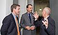 October 18, 2008 - Julian and Gisela's wedding, Brooklyn, New York.<br />Scott, Stefano (friend), and Ronnie.
