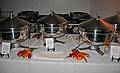 October 18, 2008 - Julian and Gisela's wedding, Brooklyn, New York.<br />The paella station at one end of the table.