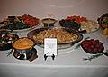 October 18, 2008 - Julian and Gisela's wedding, Brooklyn, New York.<br />The paella station at one end of the table.