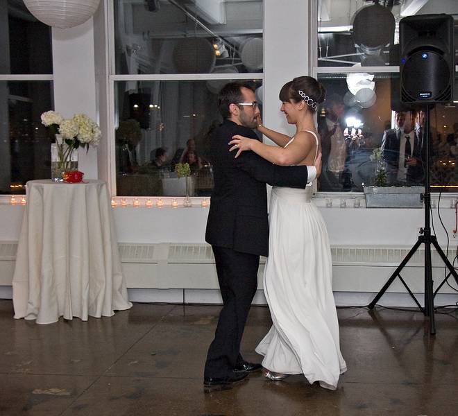 October 18, 2008 - Julian and Gisela's wedding, Brooklyn, New York.<br />Julian and Gisela doing the opening valse or waltz.