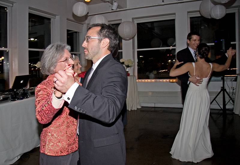 October 18, 2008 - Julian and Gisela's wedding, Brooklyn, New York.<br />Julian dancing with his aunt Joyce while Gisela dances with her brother Meinhard.
