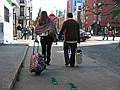 October 19, 2008 - Brooklyn, New York.<br />Gisela and Julian walking along N. 5th Street.