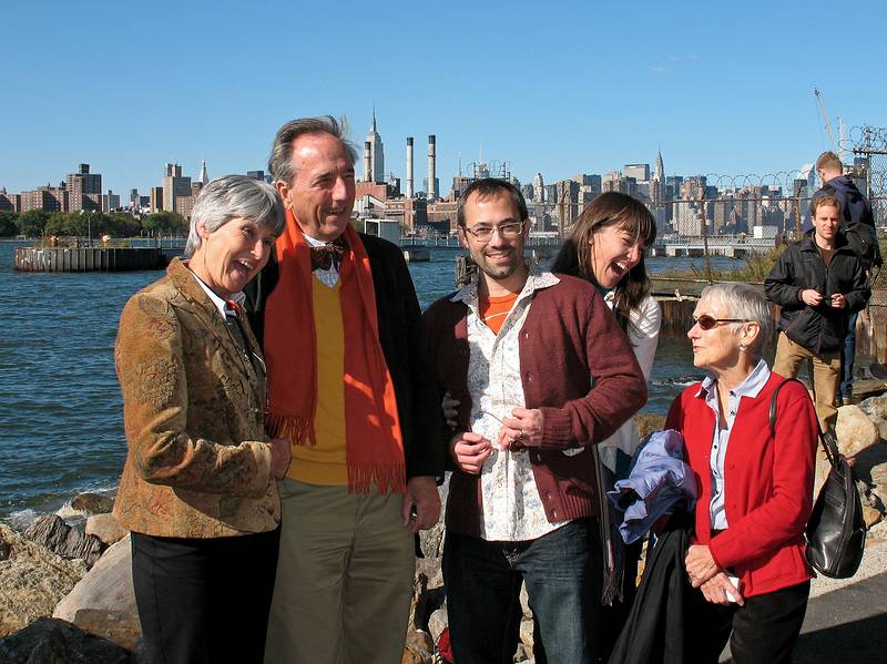 October 19, 2008 - Brooklyn, New York.<br />Heidi, Karl, Julian, Gisela, and Baiba with Brad in the back.