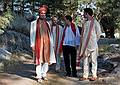 Sept. 6, 2008 - Melody's and Sati's Wedding at Mono Hot Springs, California.<br />Sati, Brad K., Brad M., Andre.<br />Brad M. has been a minister for nine years yet this is his first wedding that he held.