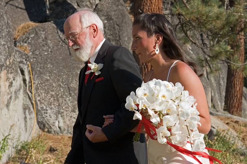 Sept. 6, 2008 - Melody's and Sati's Wedding at Mono Hot Springs, California.<br />Egils and Melody.