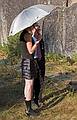 Sept. 6, 2008 - Melody's and Sati's Wedding at Mono Hot Springs, California.<br />Heather and Tom.