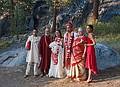 Sept. 6, 2008 - Melody's and Sati's Wedding at Mono Hot Springs, California.<br />Anoo, Suman, Melody, Sati, Sargam, and Priya.