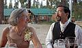 Sept. 6, 2008 - Melody's and Sati's Wedding at Mono Hot Springs, California.<br />Joyce and Eric.