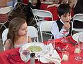 Sept. 6, 2008 - Melody's and Sati's Wedding at Mono Hot Springs, California.<br />Miranda and Gujn.