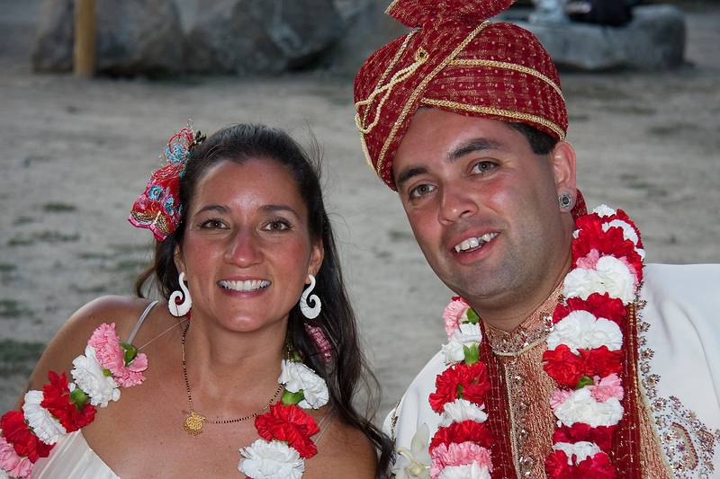 Sept. 6, 2008 - Melody's and Sati's Wedding at Mono Hot Springs, California.<br />Melody and Sati.