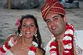 Sept. 6, 2008 - Melody's and Sati's Wedding at Mono Hot Springs, California.<br />Melody and Sati.