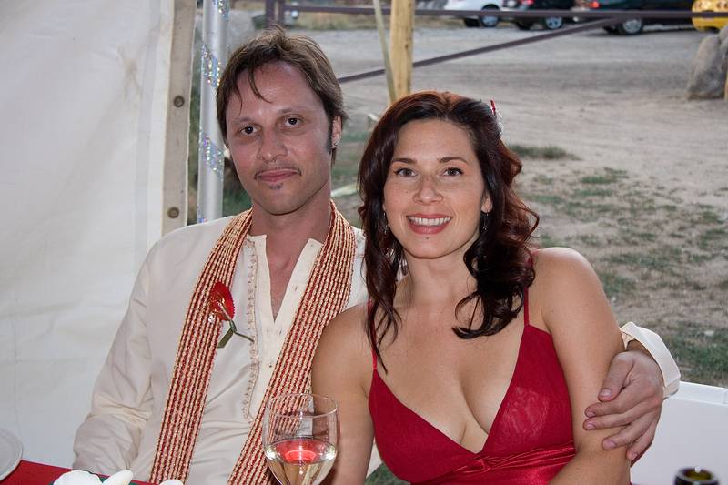 Sept. 6, 2008 - Melody's and Sati's Wedding at Mono Hot Springs, California.<br />Andre and Megan H.