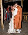 Sept. 6, 2008 - Melody's and Sati's Wedding at Mono Hot Springs, California.<br />Melody and Sati dancing.