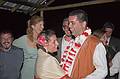 Sept. 6, 2008 - Melody's and Sati's Wedding at Mono Hot Springs, California.<br />Melody and Sati dancing and others joining in.