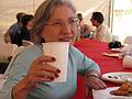 Sept. 7, 2008 - The day after Melody's and Sati's wedding at Mono Hot Springs, California.<br />Indian brunch courtesy of Suman and Sargam.<br />Joyce with painted fingernails, the first time since high school days.