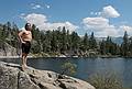 Sept. 7, 2008 - The day after the wedding, Mono Hot Springs, California.<br />Carl at Doris Lake.