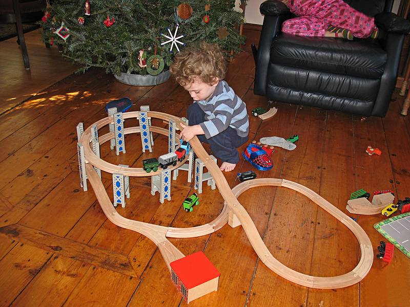 Jan. 4, 2009 - Merrimac, Massachusetts.<br />Matthew, the train buff.