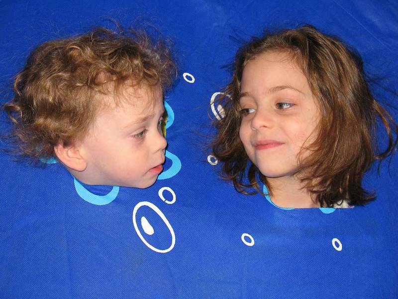 Jan. 9, 2009 - Merrimac, Massachusetts.<br />Matthew and Miranda in tent.