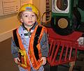 Jan. 9, 2009 - Wenham Museum, Wenham, Massachusetts.<br />Matthew the train engineer.