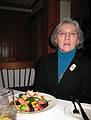 Feb. 5, 2009 - Wells, Maine.<br />Belated (due to sicknesses) Joyce's birthday dinner at Joshua's Restaurant.<br />Joyce telling me: put the camera away.
