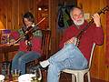 Feb. 19, 2009 - At Bill and Carol's in Campton, New Hampshire.<br />Moe and Fred entertaining us with their music.