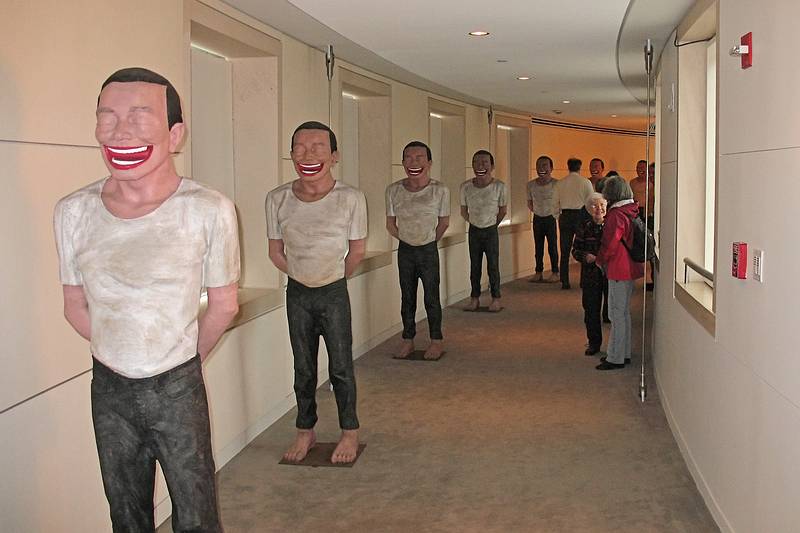 March 7, 2009 - Essex Peabody Museum, Salem, Massachusetts.<br />Lifesized figures as part of the Majong exhibit with Marie and Joyce halfway down the hall.