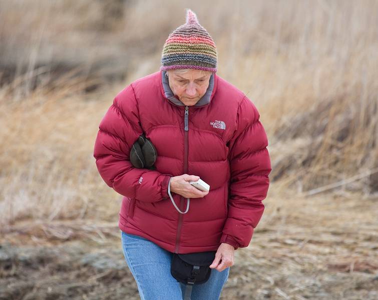 March 13, 2009 - Eastern Neck National Wildlife Refuge, Maryland.<br />Baiba at Boxes Point.