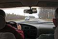March 13, 2009 - Somewhere along MD-213 south of Chestertown, Maryland.<br />Baiba and Ronnie.